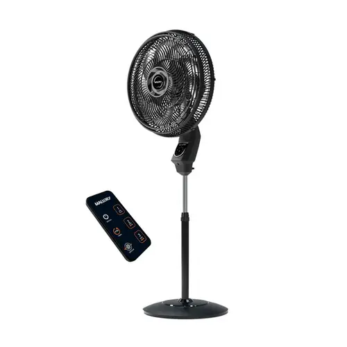 Ventilador Mallory Max Control 40cm 15 Pas com Ajuste de Inclinacao Preto e Grafite