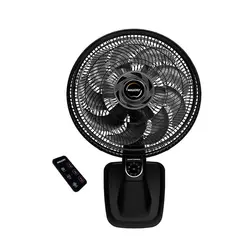 Ventilador de Parede Mallory Smart Control 40 Cm Preto e Grafite 127V