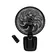 Ventilador de Parede Mallory Smart Control 40 Cm Preto e Grafite 127V