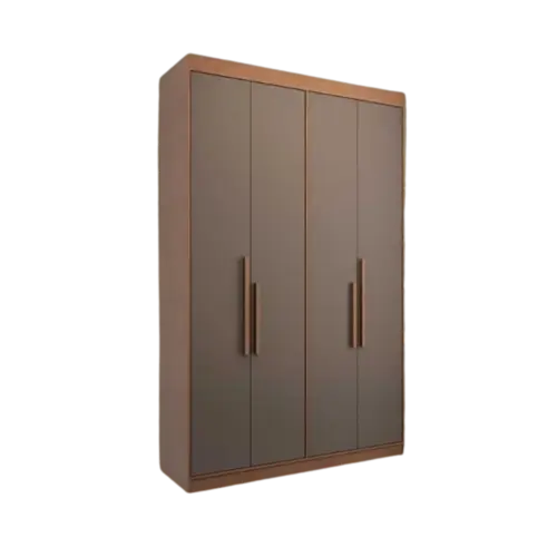 Roupeiro Herval 100% MDF Solteiro 4 Portas e 2 Gavetas Vermontt Carvalho