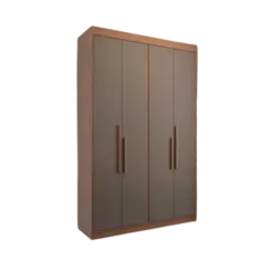 Roupeiro Herval 100% MDF Solteiro 4 Portas e 2 Gavetas Vermontt Carvalho