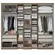 Roupeiro Selecto THB 7 Portas 4 Gavetas Rustic Off White Glass