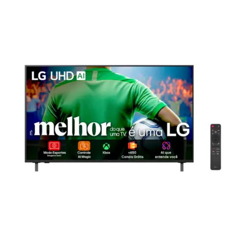 Smart TV LG 55" 55UA8550PSA AI 4k UHD 2025 Com Reconhecimento De Voz