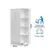Roupeiro Smim Peroba 2 Portas 3 Gavetas Com Prateleiras Externas 100% MDF Branco Brilho