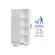 Roupeiro Smim Peroba 2 Portas 3 Gavetas Com Prateleiras Externas 100% MDF Branco Brilho