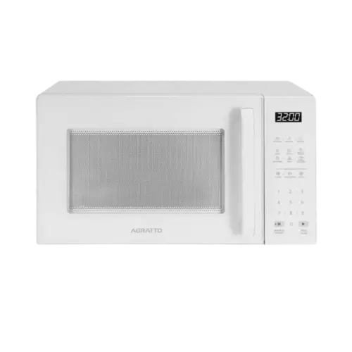 Micro-Ondas Agratto 32 Litros 10 Potencias Com Trava De Seguranca Funcao Tira Odor Branco 127V
