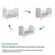 Conjunto Berco Elo Peroba Com Kit Captone Elo 2018 Em MDF Branco Brilhoso