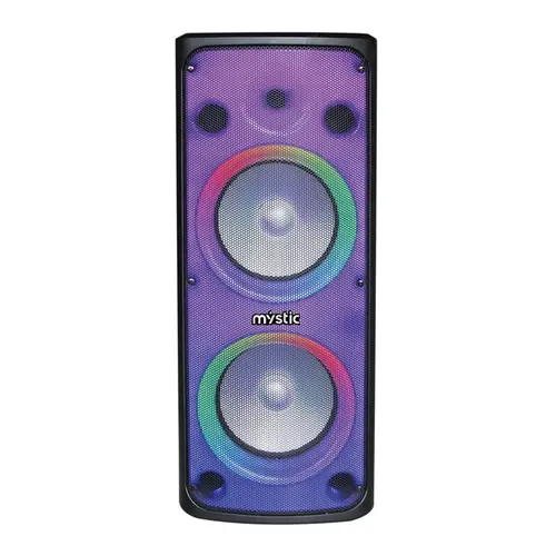 Caixa Amplificada Mystic MY-PS1015T Bluetooth MP3 Bateria Recarregavel Luz Led