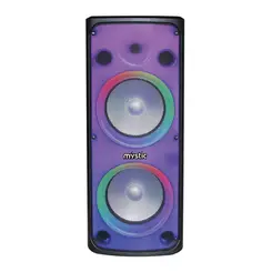 Caixa Amplificada Mystic MY-PS1015T Bluetooth MP3 Bateria Recarregavel Luz Led