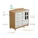 Comoda Elo New Peroba 1 Porta 4 Gavetas Em MDF Branco Brilho