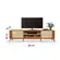 Rack Bancada Legacy 2.0 EDN 22104 Para TV Ate 75" Polegadas Off White/Cedro
