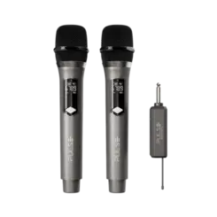 Par De Microfones Multilaser Pulse Pro 2 Sem Fio + Receiver Preto