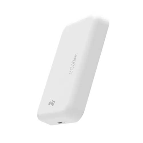 Power Bank ELG Portatil 5000MAH Turbo Inducao Branco