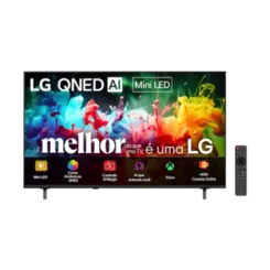 Smart TV LG 75" 4K Ultra HD QNED MiniLED AI HDR10 Reconhecimento De Voz Preto