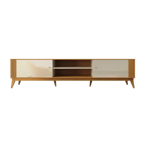 Rack Bancada EDN Legacy 1.6 Para TV's de Ate 60" Off White Cedro