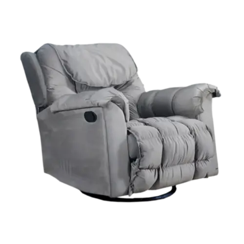 Poltrona Aga Zeus 1 Lugar Reclinavel Base Giratoria Bege Escuro