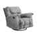 Poltrona Aga Zeus 1 Lugar Reclinavel Base Giratoria Bege Escuro