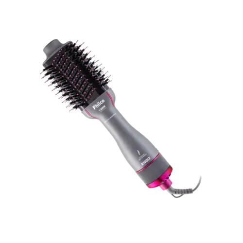 Escova Secadora Philco 1300W Advance 4 em 1  Cinza Bivolt