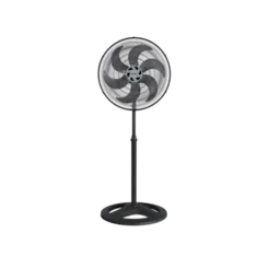 Ventilador de Coluna Ventisol Turbo 6 Pas 50cm Prata Preto 127V