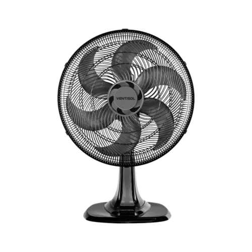 Ventilador de Mesa Ventisol Turbo 6 Pas 40cm Preto Cinza 127V