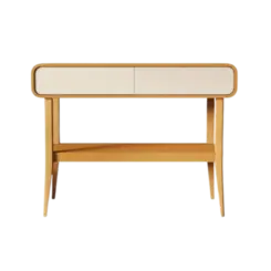 Aparador EDN LIV 2 Gavetas 1 Prateleira Cedro Off White