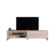 Rack EDN Para TVs Ate 85" Vigo 2.2 Com 2 Gavetas Prateleira De Vidro Off White