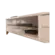 Rack EDN Para TVs Ate 85" Vigo 2.2 Com 2 Gavetas Prateleira De Vidro Off White