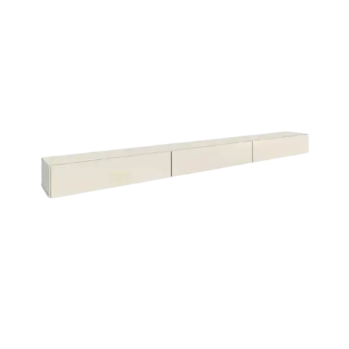 Aparador Suspenso EDN Aspen 1.35 Com 3 Portas Basculantes Off White