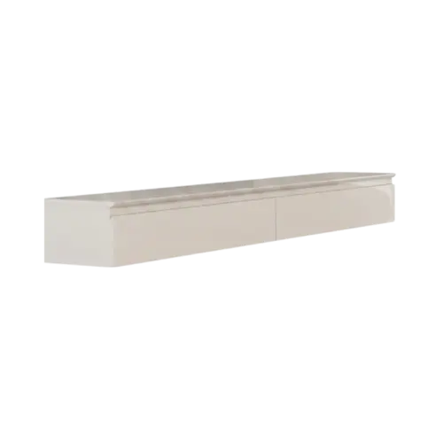 Aparador Suspenso EDN Aspen 1.35 Com 2 Gavetas Off White