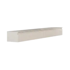 Aparador Suspenso EDN Aspen 1.35 Com 2 Gavetas Off White