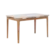 Mesa De Jantar Cimol Baoba Natuame 1,30 Tampo De Vidro Madeira Tauari Off White