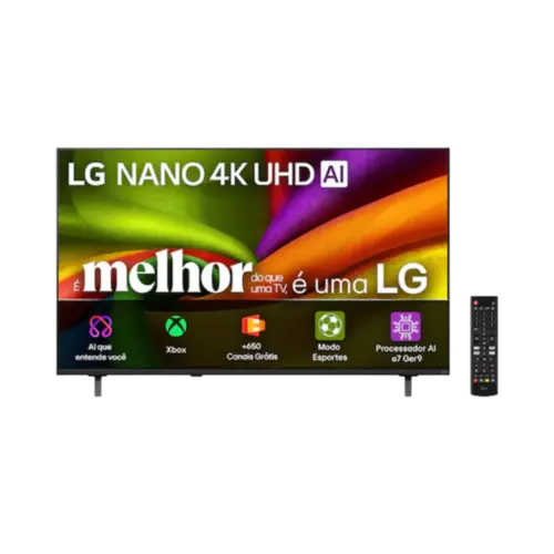 Smart TV LG 43" Polegadas Nano NU850  UHD 4K AI 2026