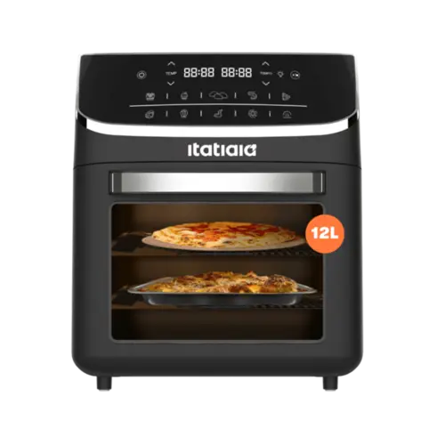 Fritadeira Air Fryer Itatiaia Forno Oven 12 Litros 2 Prateleiras 1 Cesto 1900W Preto 127V