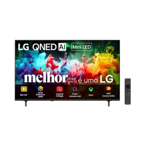 Smart TV LG 85" Polegadas QNED70 Mini LED 4K AI 2026