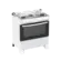 Fogao Atlas Milao Plus 5 Bocas com Mesa Inox Branco Bivolt
