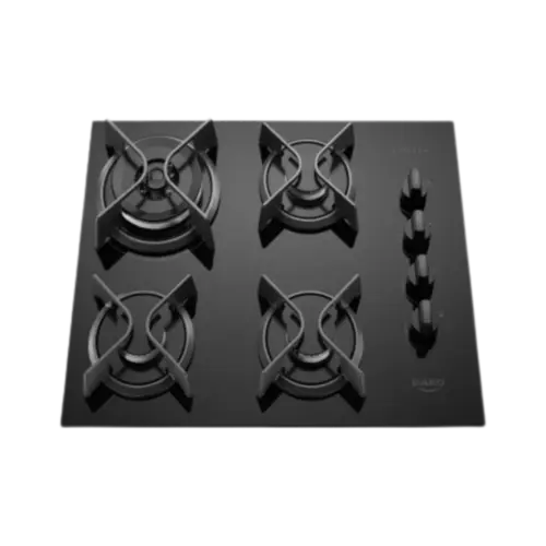 Cooktop Dako Supreme  4 Bocas com Mesa de Vidro e Tripla Chama Preto Bivolt