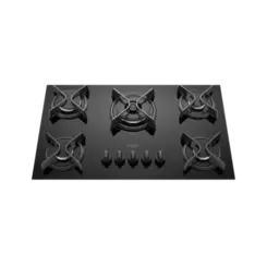 Cooktop Dako 5 Bocas Com Mesa De Vidro Tripla Chama Supreme Preto Bivolt