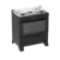 Fogao De Piso Atlas 5 Bocas  Milao Plus Com Mesa Inox Atlas Preto Bivolt