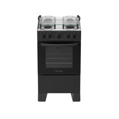 Fogao Atlas 4 Bocas com Mesa Inox Milao Plus Bivolt
