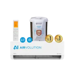 Ar Condicionado Split Midea 22.000 BTUs AI AirVolution Hi Wall Wi-Fi Frio Inverter Branco 220V