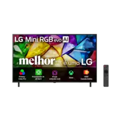 Smart TV LG 65" Mini RGB evo AI 4K Com Wi-Fi 2026