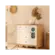 Comoda Infantil Peroba Tedy 100% MDF 1 Porta 4 Gavetas Branco Brilho Amendoa