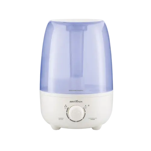 Umidificador Britania 4,8 Litros Desligamento Automatico Branco Azul Claro Bivolt