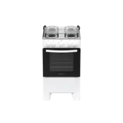 Fogao Atlas Milao 4 Bocas Com Mesa Inox Branco