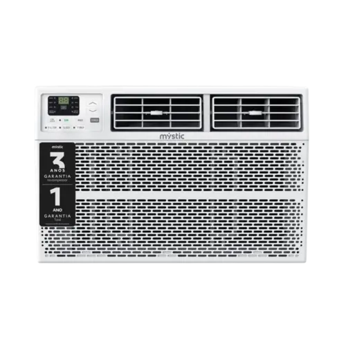 Ar Condicionado De Janela Mystic 10.000 BTUs Eletronico Com Controle Remoto Branco 127V