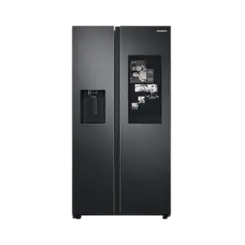 Refrigerador Samsung RS58 608 Litros Side by Side Family Hub Black Inox 127V